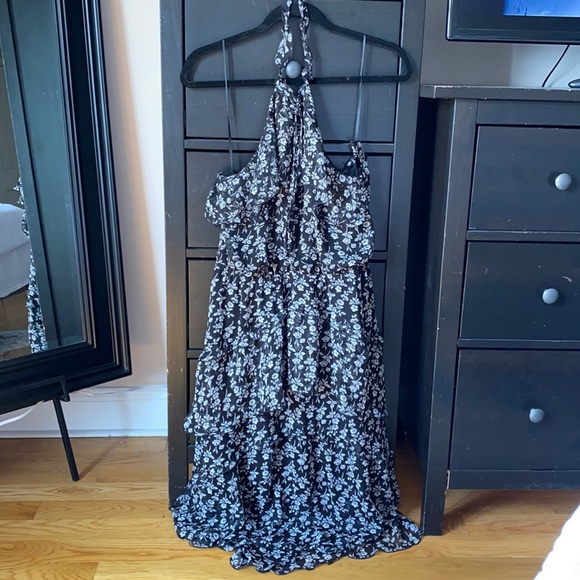 Express Floral Backless Dress - Picture 1 of 6